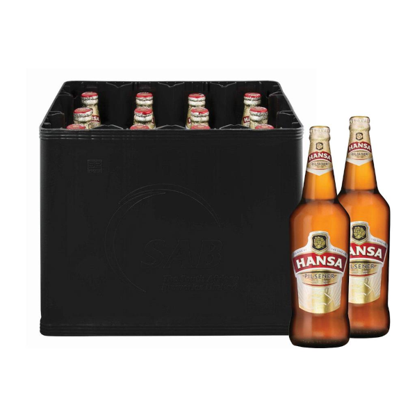 SAB HANSA 12 X 750ML CASE INCL.EMPT85011