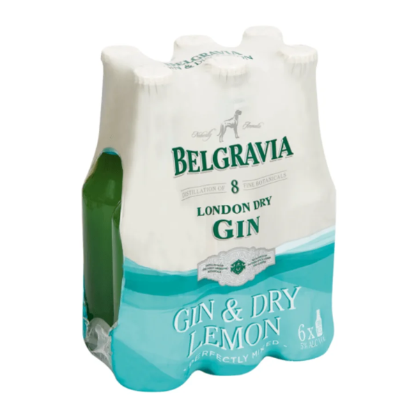 BELGRAVIA GIN 275ML X 6 - DRY LEMON
