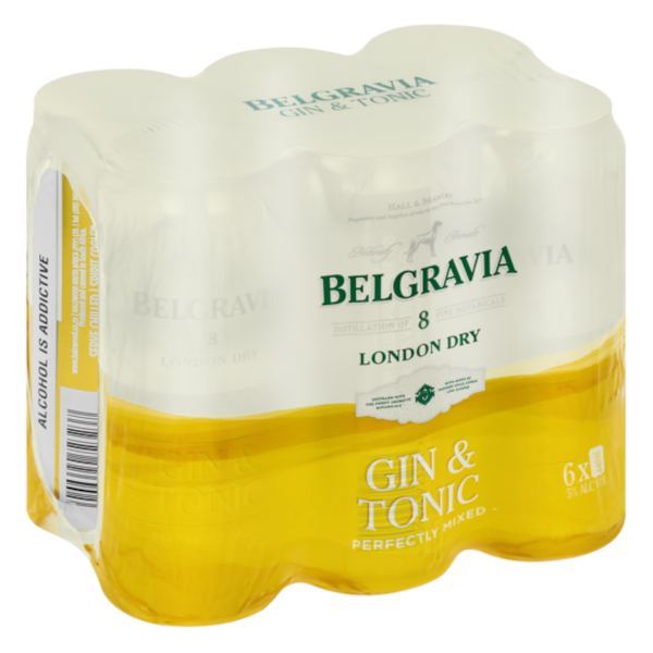 BELGRAVIA 440ML X 6 - GIN & TONIC