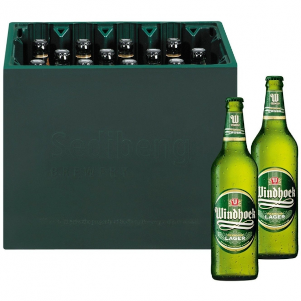 BEER WINDHOEK LAGER 660ML X 12 INC CRATE