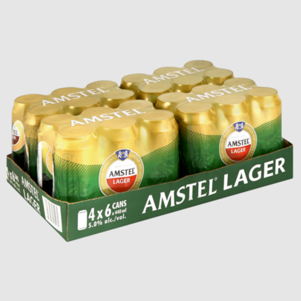 BEER AMSTEL LARGER CAN 500ML X 24