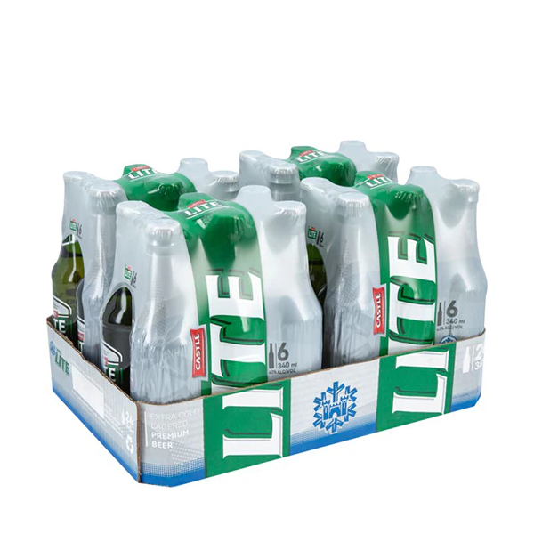 SAB CASTLE LITE 340ML X 24 NRB CASE85063