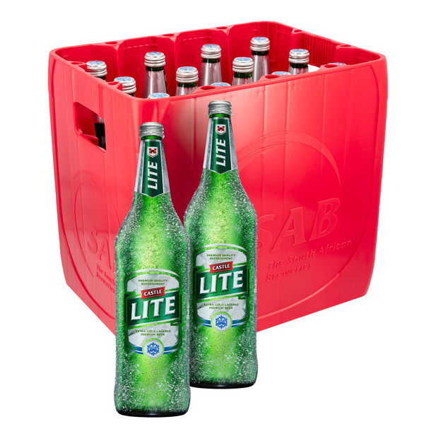 SAB CASTLE LITE 12X660ML CASE INCL. EMP