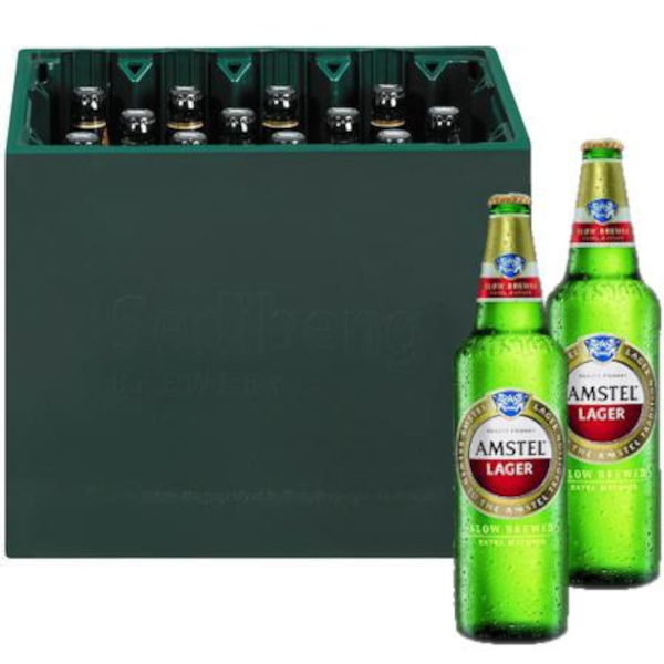 BEER AMSTEL LAGER 660ML X 12 (INC CRATE)